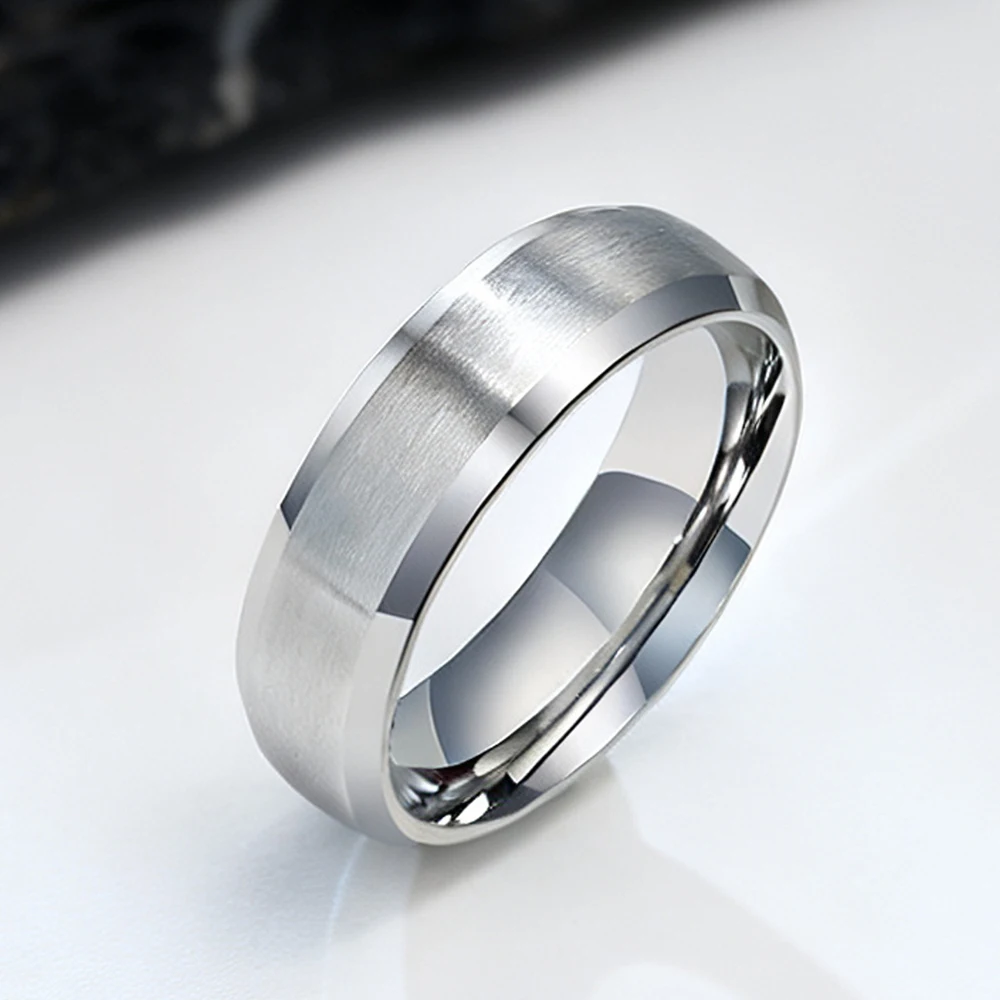 6/8MM Stainless Steel Ring for Men Women,Classic Double Inclined Plane Matte Wedding Band Couples Rings,Engagement Jewelry
6/8MM Stainless Steel Ring for Men Women,Classic Double Inclined Plane Matte Wedding Band Couples Rings,Engagement Jewelry