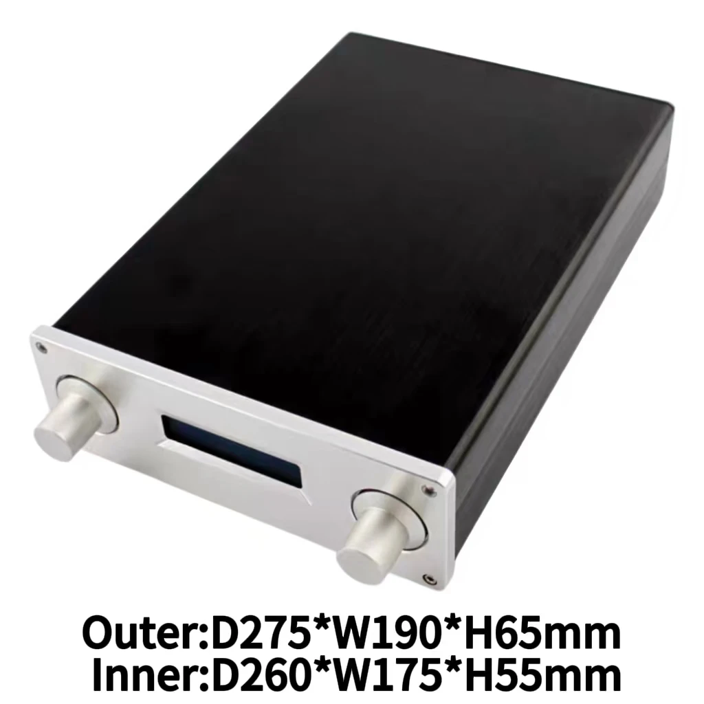 DAC Chassis 8mm Front Panel 190*65*275mm for 1794+4118 AK4490+4118 LED Switch 2 Finishes xmoydz 19065
DAC Chassis 8mm Front Panel 190*65*275mm for 1794+4118 AK4490+4118 LED Switch 2 Finishes xmoydz 19065