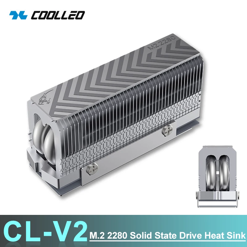 COOLLEO CL-V2 CL-V1 M.2 2280 SSD-радиатор 12,8 Вт/MK Высокопроизводительная алюминиевая тепловая трубка SSD NVME Vest SSD-кулер
COOLLEO CL-V2 CL-V1 M.2 2280 SSD-радиатор 12,8 Вт/MK Высокопроизводительная алюминиевая тепловая трубка SSD NVME Vest SSD-кулер