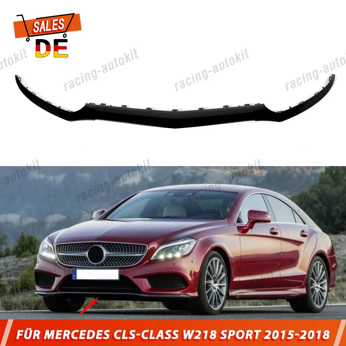 3 шт. для Benz W218 CLS400 CLS550 2015-2018 гг., молдинги для переднего бампера, черные 2188851574 + 2188851674 + 2188851774 
3 шт. для Benz W218 CLS400 CLS550 2015-2018 гг., молдинги для переднего бампера, черные 2188851574 + 2188851674 + 2188851774