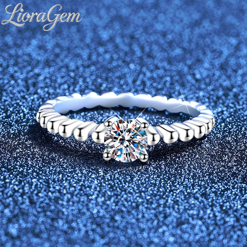 LioraGem Exquisite Women's Moissanite Ring, A Classic, Sparkling 50-Point Moissanite Ring Platinum PT950 Stamp
LioraGem Exquisite Women's Moissanite Ring, A Classic, Sparkling 50-Point Moissanite Ring Platinum PT950 Stamp