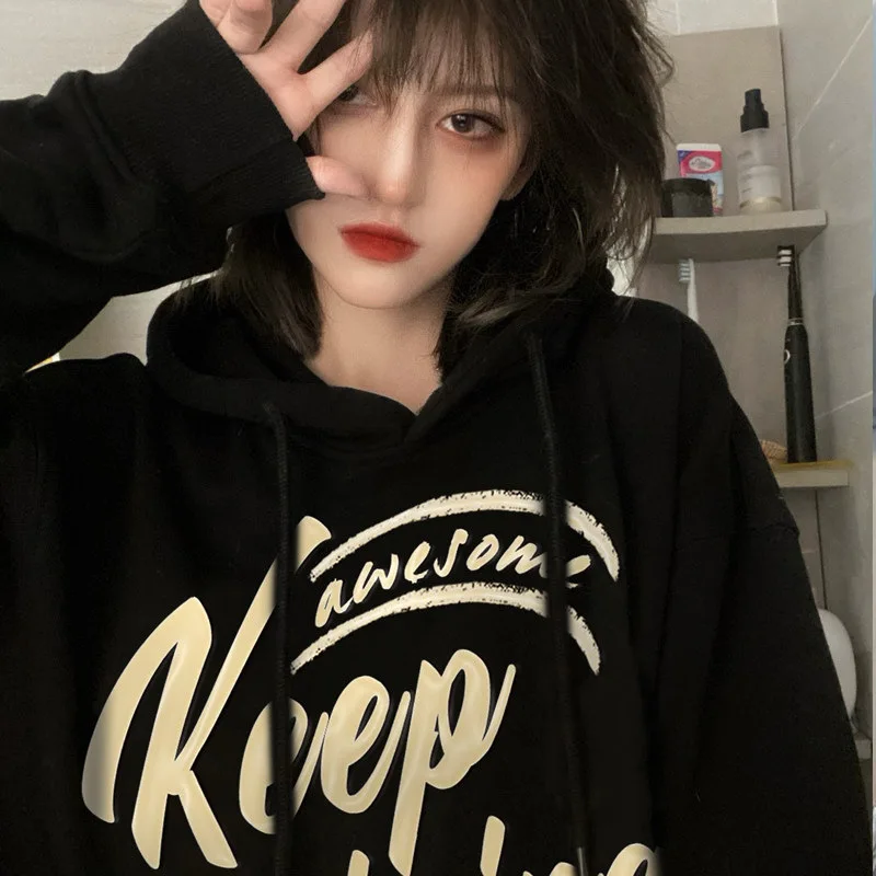 American style high street hiphop sweaters for women in autumn and winter, plush and thick insets, lazy bf style, oversize, and
American style high street hiphop sweaters for women in autumn and winter, plush and thick insets, lazy bf style, oversize, and