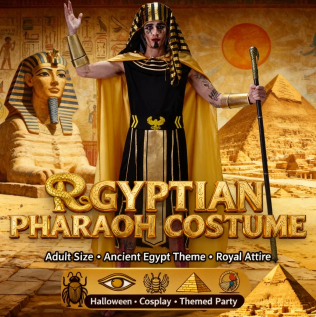 Adult Men Egyptian Stage Costumes Far Age Costume Prom Party Dress Up Cosplay Halloween Costumes
Adult Men Egyptian Stage Costumes Far Age Costume Prom Party Dress Up Cosplay Halloween Costumes