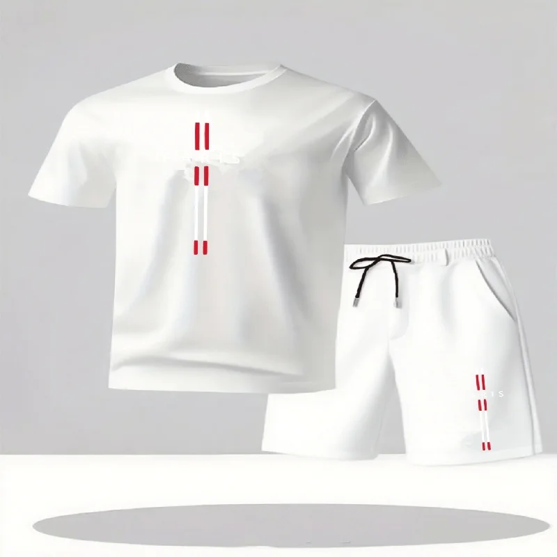 2026 Men's Casual T-Shirt and Shorts Two-Piece Set Relaxed Fit Men's Short-Sleeve Breathable Athletic Set Two-Piece Set
2026 Men's Casual T-Shirt and Shorts Two-Piece Set Relaxed Fit Men's Short-Sleeve Breathable Athletic Set Two-Piece Set