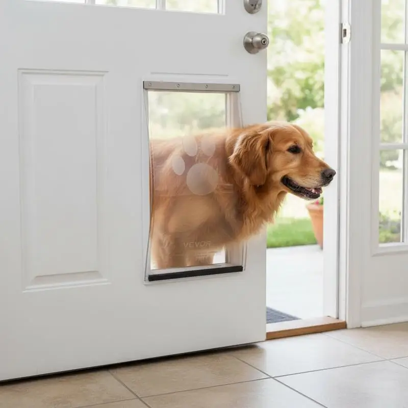 Dog Door Replacement Strip 5.25" x 8.13" For Home Entry Porch Patio Thickened PVC Magnetic Seal Flexible Material Small Size
Dog Door Replacement Strip 5.25" x 8.13" For Home Entry Porch Patio Thickened PVC Magnetic Seal Flexible Material Small Size