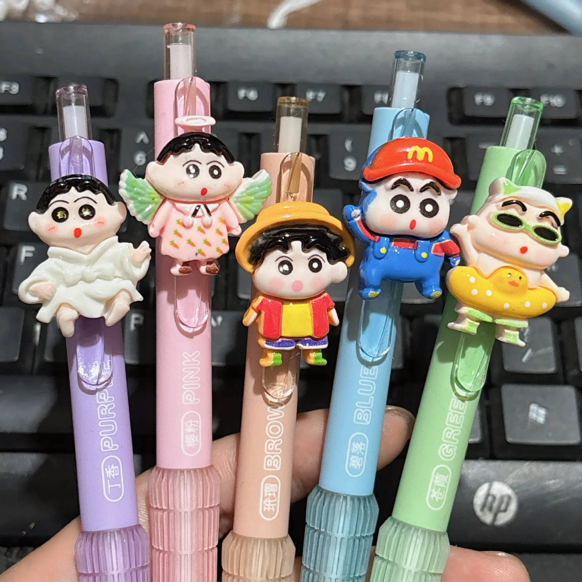 5Pcs Crayon Shin-chan Ballpoint Pen Cute Tip Gel Pens Cartoon Smooth Writing Pens Soft Signature Pen Students Stationery Gift
5Pcs Crayon Shin-chan Ballpoint Pen Cute Tip Gel Pens Cartoon Smooth Writing Pens Soft Signature Pen Students Stationery Gift