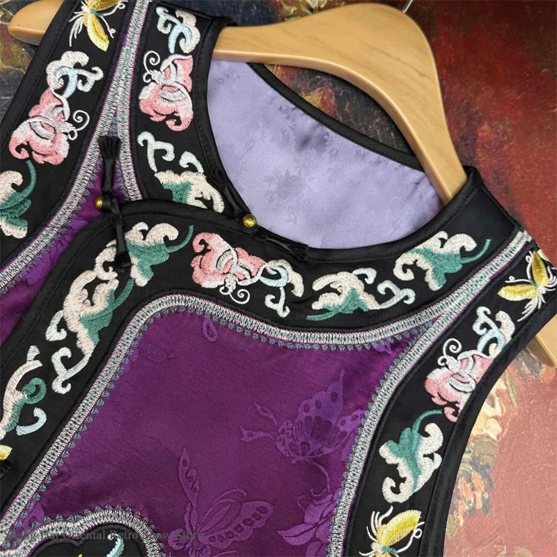 Sexy Tang Clothes Qipao Top Jacket Embroidery Jacquard Waistcoat Cardigan Chinese Traditional Womens Vest Vintage Buckle Outwear
Sexy Tang Clothes Qipao Top Jacket Embroidery Jacquard Waistcoat Cardigan Chinese Traditional Womens Vest Vintage Buckle Outwear