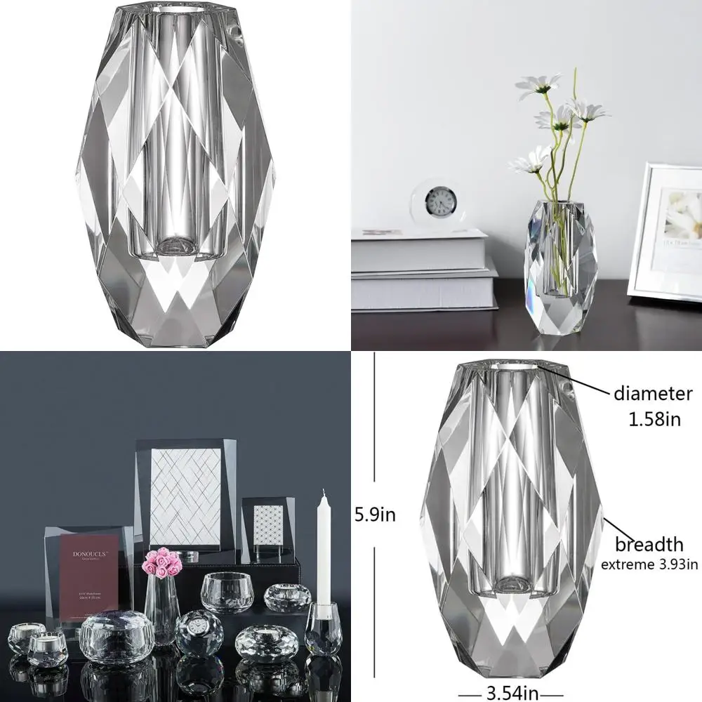 Набор из 6 прозрачных стеклянных ваз для цветов для дома, свадьбы, Рождества и подарков в элегантной упаковке
Набор из 6 прозрачных стеклянных ваз для цветов для дома, свадьбы, Рождества и подарков в элегантной упаковке