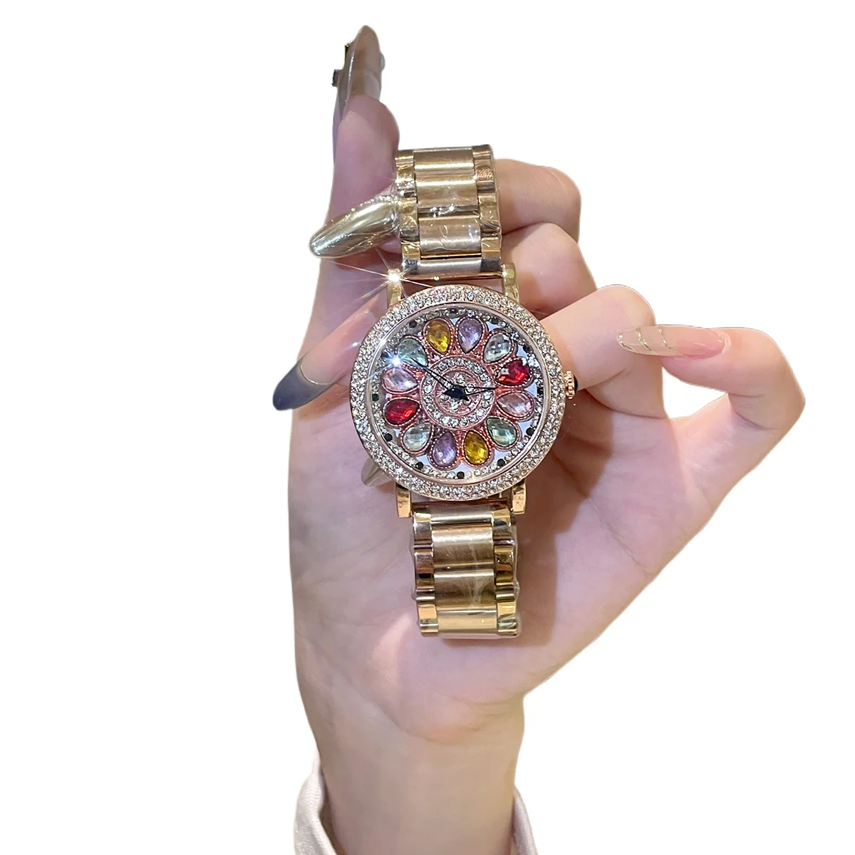 Time comes and goes, watch rotation women's light luxury niche women's high-value high-end watch
Time comes and goes, watch rotation women's light luxury niche women's high-value high-end watch