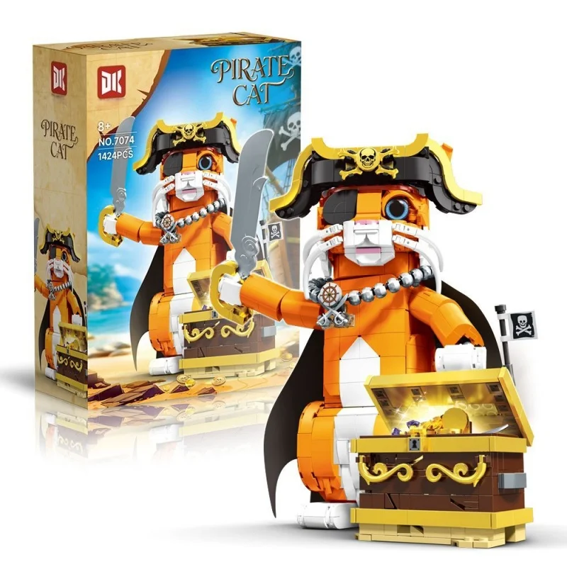 Набор строительных блоков «Капитан Пиратский Кот» (1424+ деталей), конструктор для самостоятельной сборки, коллекционная модель в пиратском стиле, подарок для детей и взрослых
Набор строительных блоков «Капитан Пиратский Кот» (1424+ деталей), конструктор для самостоятельной сборки, коллекционная модель в пиратском стиле, подарок для детей и взрослых