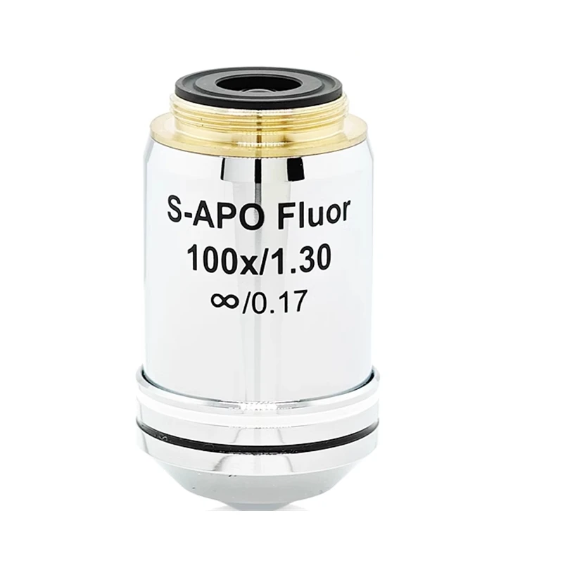 100X Fluorescence Semi-apochromatic Infinity Microscope Objective Professional RMS Thread Microscopio Accessories Lens 
100X Fluorescence Semi-apochromatic Infinity Microscope Objective Professional RMS Thread Microscopio Accessories Lens