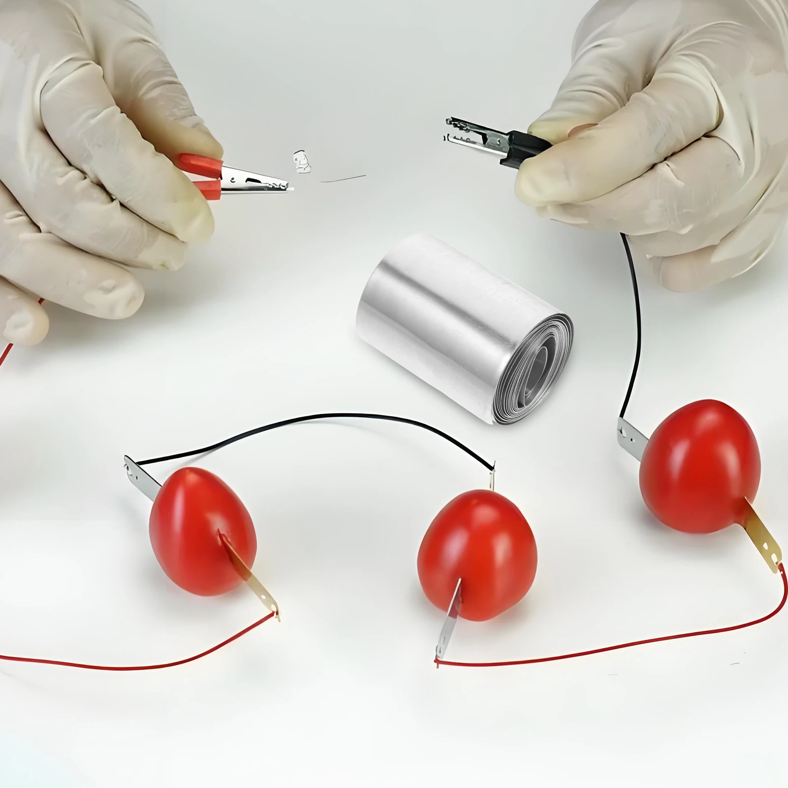 1 set Zinc Sheet Electrode Material for Fruit Experiment Tools Diy Science Lab Supplies Primary School Students
1 set Zinc Sheet Electrode Material for Fruit Experiment Tools Diy Science Lab Supplies Primary School Students