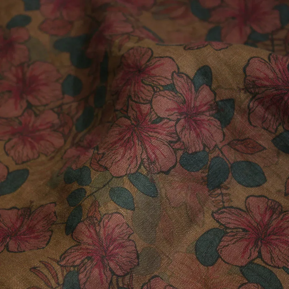 1yard Fashion unique cheongsam dress robe shirt fabrics for clothing washed pure flax fabric peony print sewing
1yard Fashion unique cheongsam dress robe shirt fabrics for clothing washed pure flax fabric peony print sewing