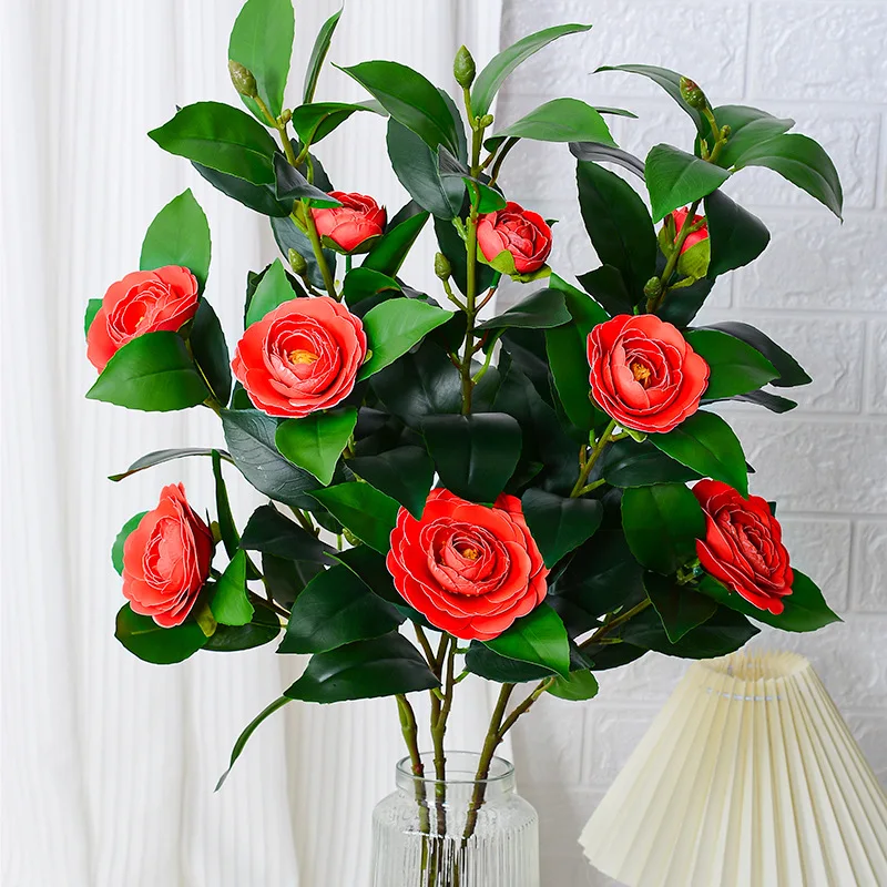 Long-branch camellia artificial flowers for home decoration wedding decoration wedding hall guide
Long-branch camellia artificial flowers for home decoration wedding decoration wedding hall guide