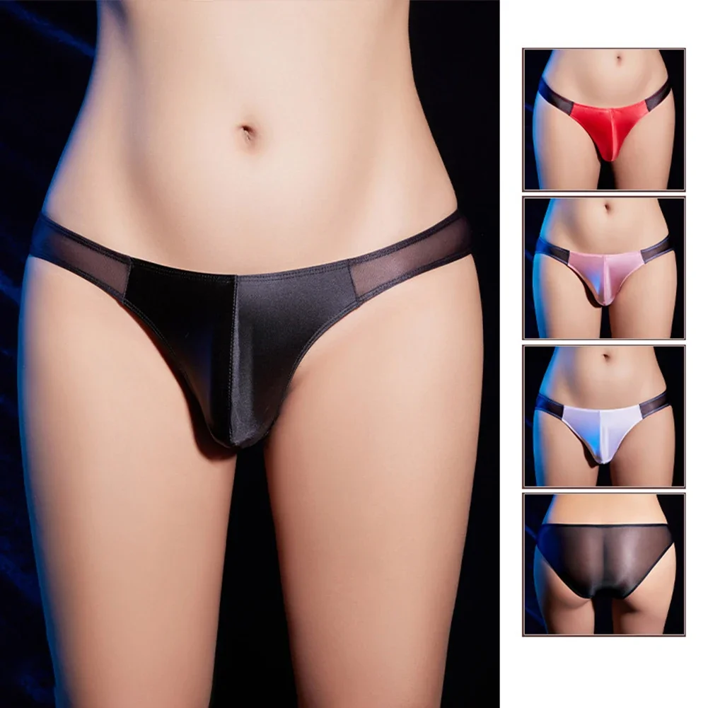 Men's Panties Sexy Oil Shiny Briefs Silky Thong G-string Bulge Pouch Underwear Comfort Soft Lingerie Thin Elastic Beachwear
Men's Panties Sexy Oil Shiny Briefs Silky Thong G-string Bulge Pouch Underwear Comfort Soft Lingerie Thin Elastic Beachwear