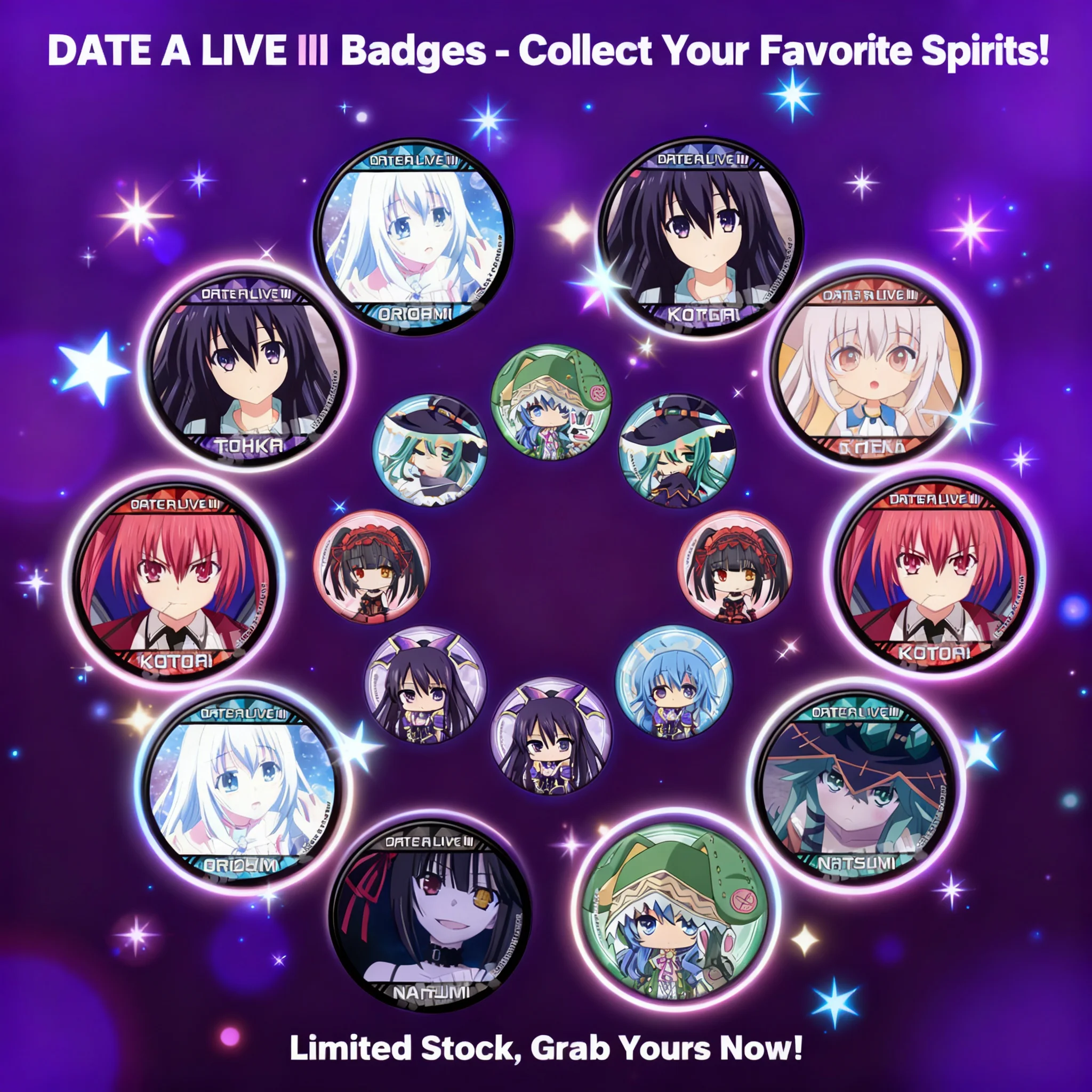 Dating A Live Princess Tobiichi Japanese Anime Badge Pins Kurumi Tokisaki Keychain Brooch Charm Merchandise Accessories
Dating A Live Princess Tobiichi Japanese Anime Badge Pins Kurumi Tokisaki Keychain Brooch Charm Merchandise Accessories