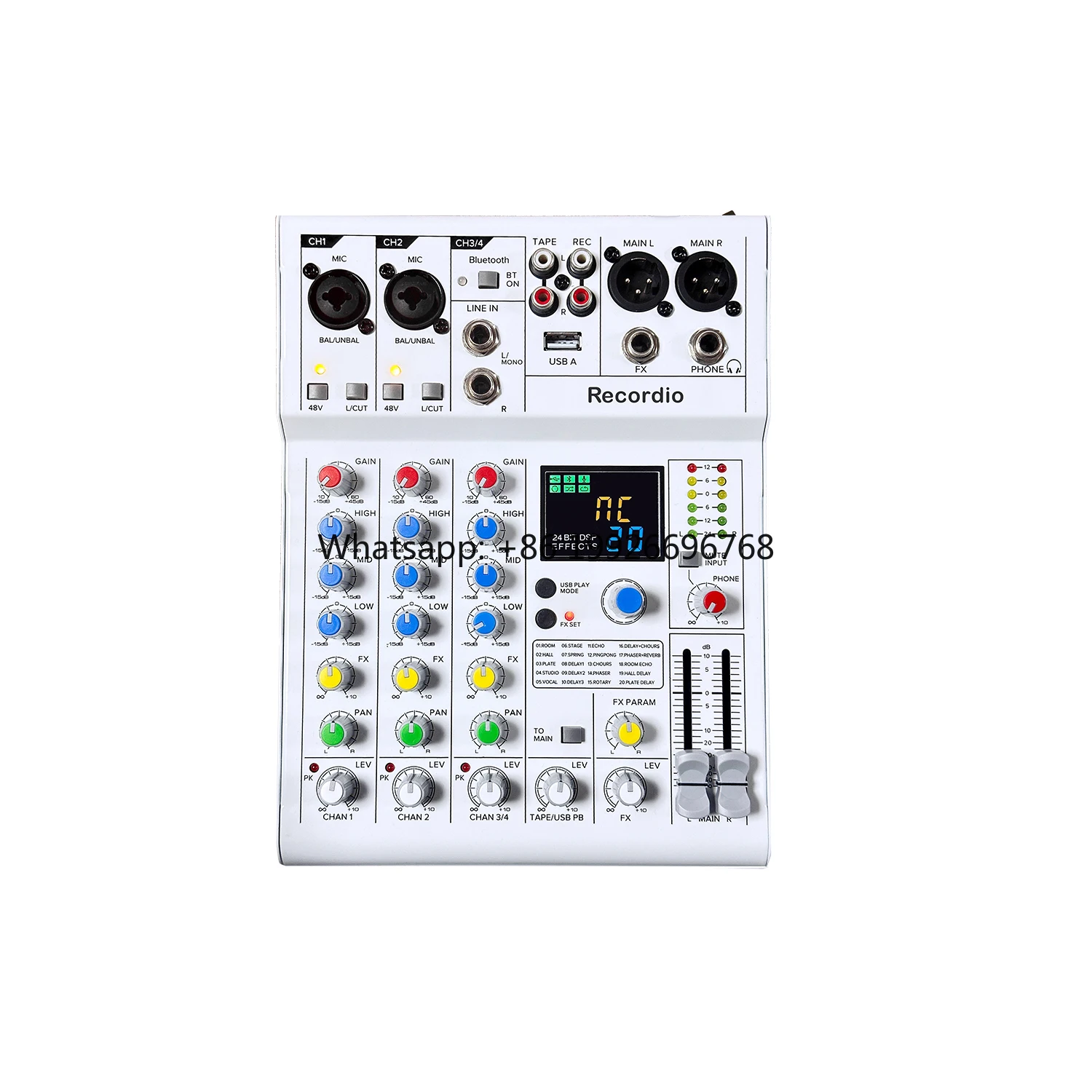 Professional 4-Channel Mixer Audio Interface Mini Multifunctional Audio Processor for Studio Podcast Made Durable Metal Plastic
Professional 4-Channel Mixer Audio Interface Mini Multifunctional Audio Processor for Studio Podcast Made Durable Metal Plastic