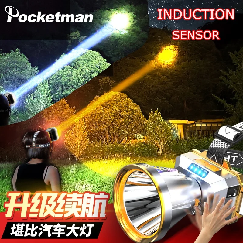 Ultra-bright Sensor-activated LED White and Yellow Headlamp Wearable High-intensity Rechargeable Lights for Bright Fishing
Ultra-bright Sensor-activated LED White and Yellow Headlamp Wearable High-intensity Rechargeable Lights for Bright Fishing