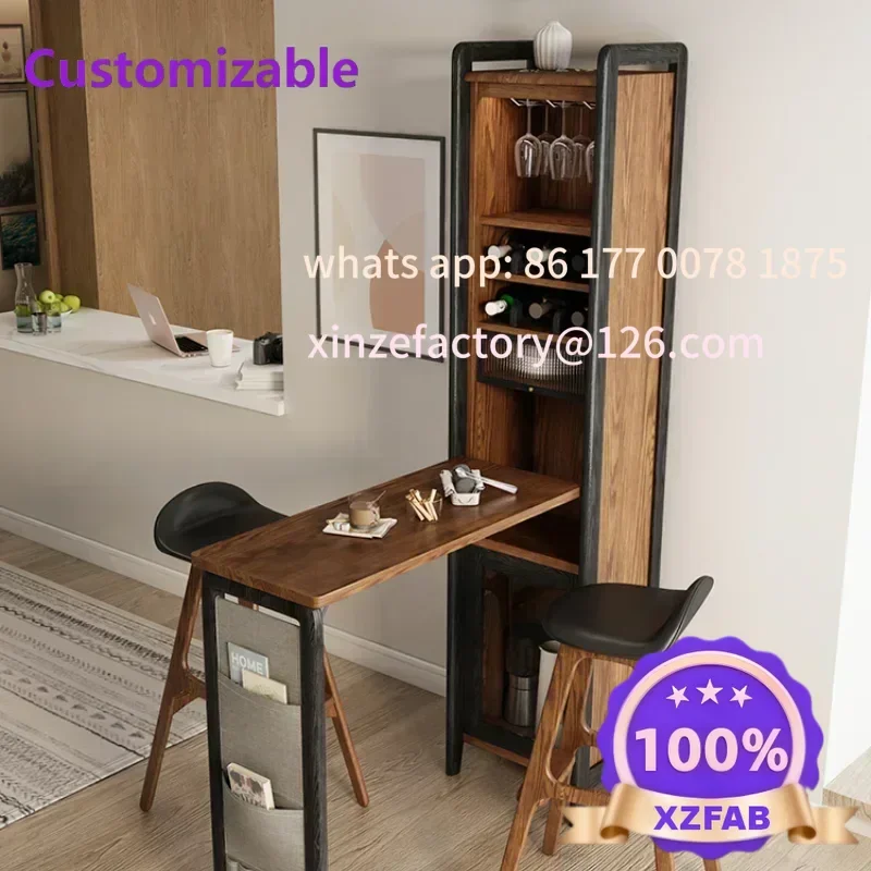 Broken Shelf Wine Cabinet Bar Stool Modern Simple and Foldable Small Apartment Bar Counter
Broken Shelf Wine Cabinet Bar Stool Modern Simple and Foldable Small Apartment Bar Counter