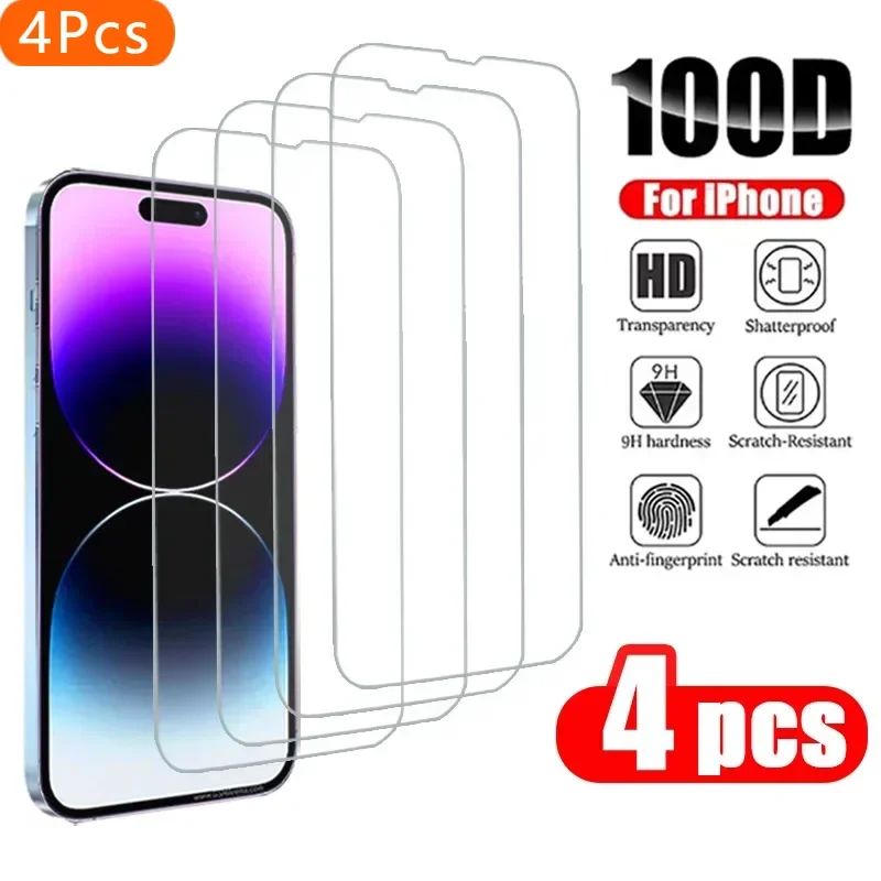 4PCS Tempered Glass For iPhone 11 14 13 12 15 16 Pro Max Mini XR Xs Max SE 2020 2022 Screen Protector For iPhone 8 7 6 Plus
4PCS Tempered Glass For iPhone 11 14 13 12 15 16 Pro Max Mini XR Xs Max SE 2020 2022 Screen Protector For iPhone 8 7 6 Plus