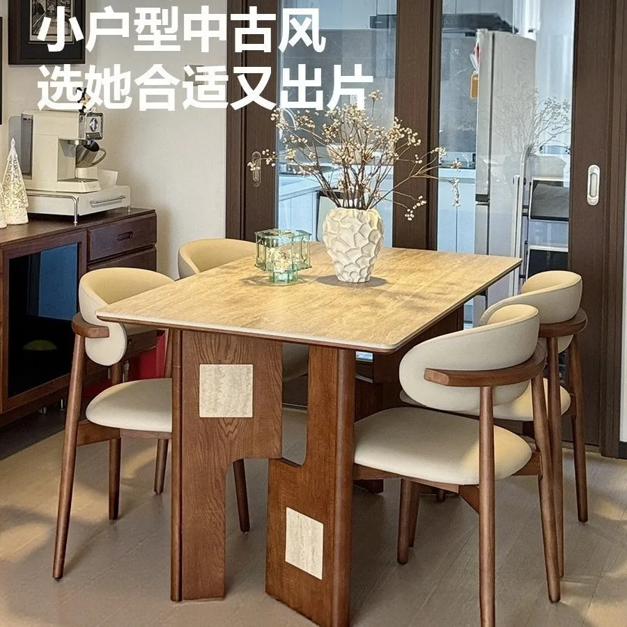 Medieval style slate dining table modern simple small apartment living room household solid wood rectangular diningtable 2026
Medieval style slate dining table modern simple small apartment living room household solid wood rectangular diningtable 2026