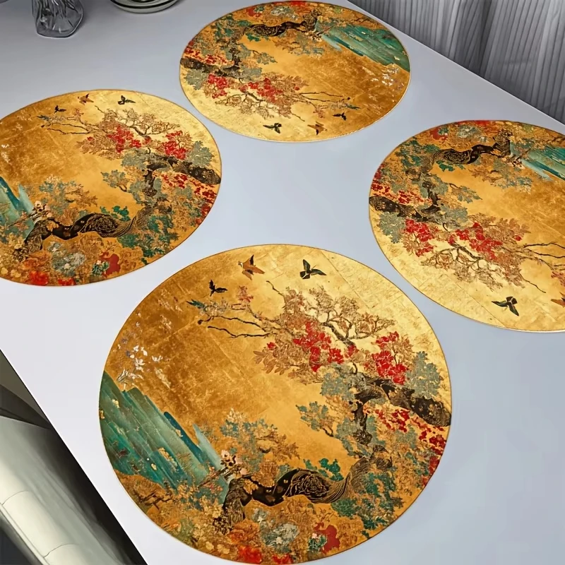 VIKAMA 4 шт. китайский стиль салфетки с принтом цветов и птиц круглые домашние коврики для обеденного стола украшения для домашнего обеденного стола
VIKAMA 4 шт. китайский стиль салфетки с принтом цветов и птиц круглые домашние коврики для обеденного стола украшения для домашнего обеденного стола
