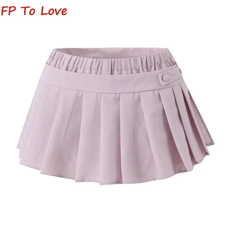Y2K Spice Girls College Style Separable High Waist Pleated Skirt + Elastic Waist Casual Shorts Two Piece Set Women
Y2K Spice Girls College Style Separable High Waist Pleated Skirt + Elastic Waist Casual Shorts Two Piece Set Women