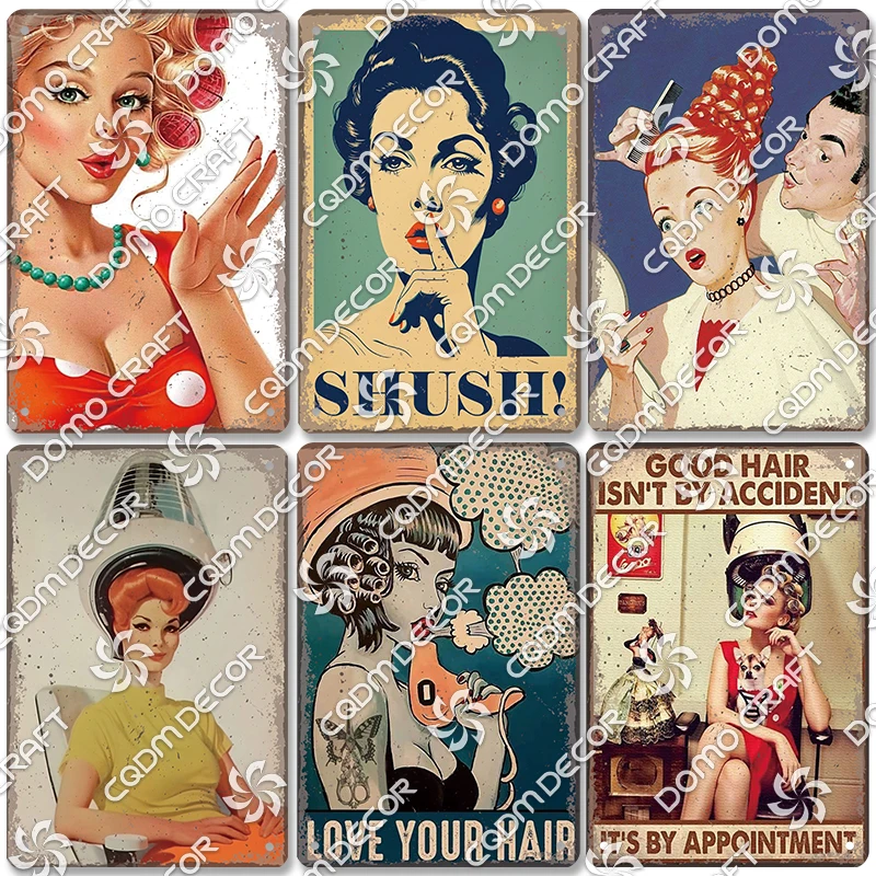 Vintage Barber Shop Poster Metal Tin Signs Girl Hair Shaving Shop Metal Plate Barber Shop Club Living Room Home Wall Decor
Vintage Barber Shop Poster Metal Tin Signs Girl Hair Shaving Shop Metal Plate Barber Shop Club Living Room Home Wall Decor