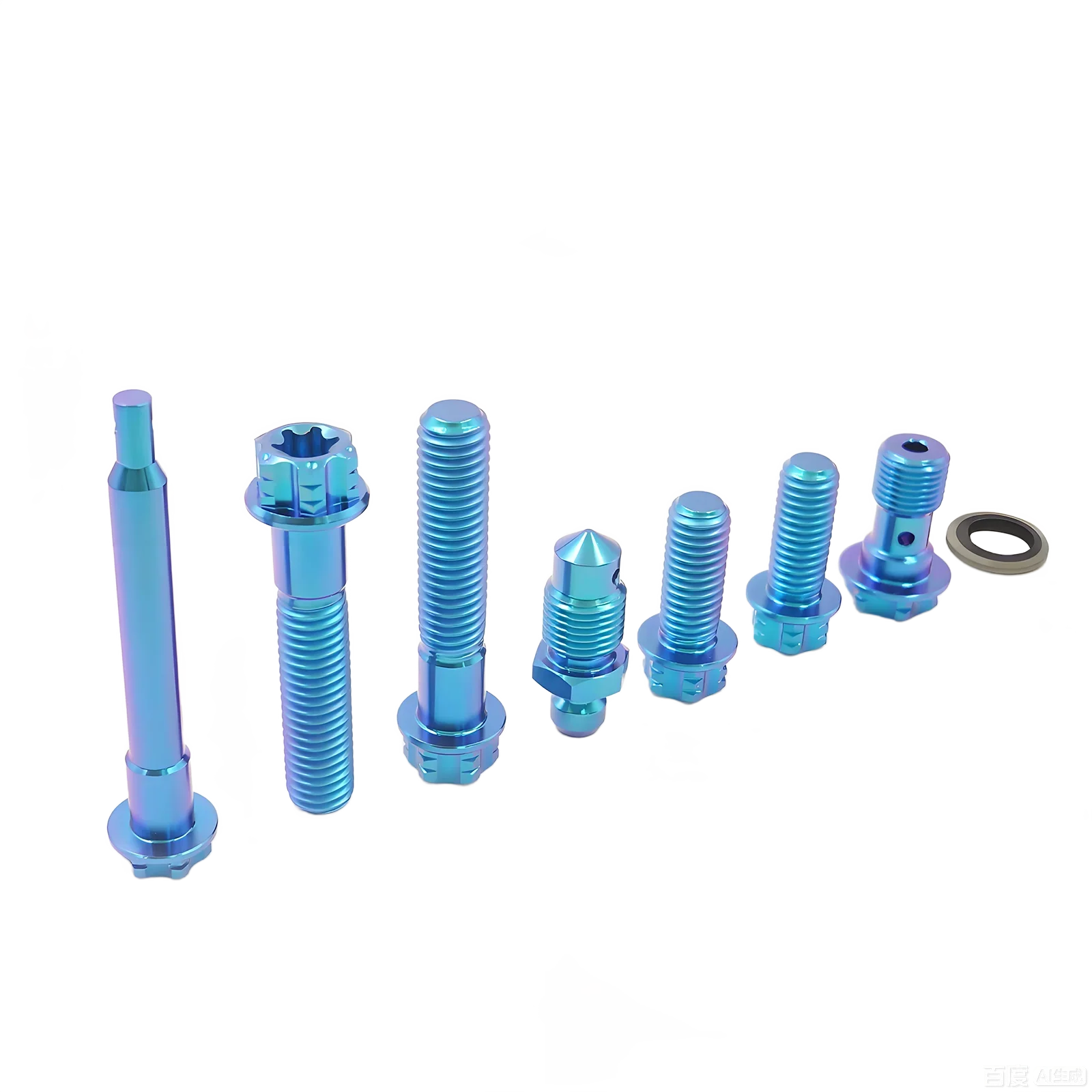 1Set Gr5 Titanium Alloy Bolt Kits for Motorcycle Brembo Brake Caliper Double-Line Bleeder Joint Hollow Caliper Pin
1Set Gr5 Titanium Alloy Bolt Kits for Motorcycle Brembo Brake Caliper Double-Line Bleeder Joint Hollow Caliper Pin