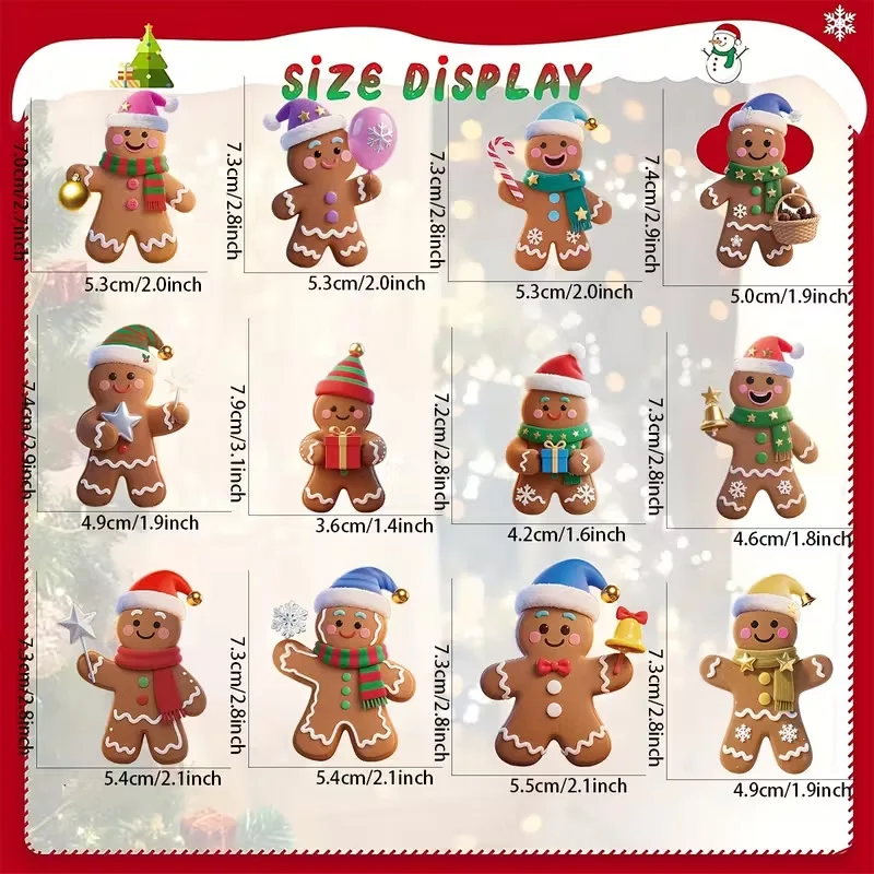 12Pcs Wooden Gingerbread Man Ornaments Christmas Tree Hanging Pendants Kids Gifts Favors New Year Festival Party Home Decoration
12Pcs Wooden Gingerbread Man Ornaments Christmas Tree Hanging Pendants Kids Gifts Favors New Year Festival Party Home Decoration