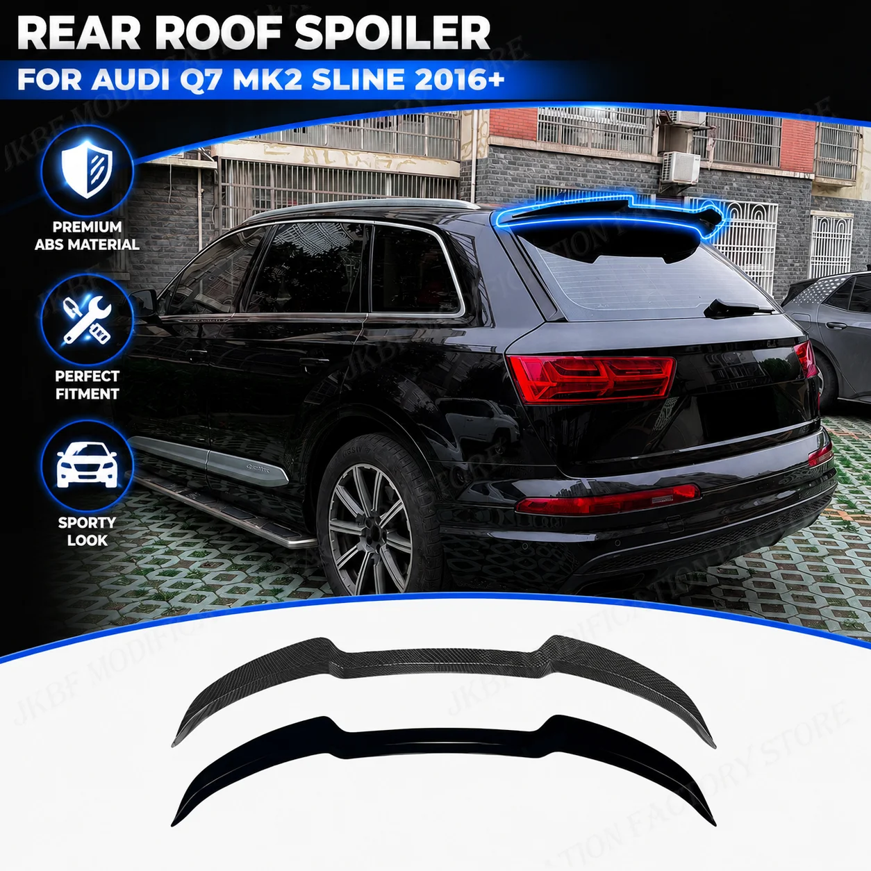 Car Rear Trunk Lid Roof Spoiler For Audi Q7 MK2 Sline 2016+ Wing Top Wings Tail Lip Ducktail Auto Body Kits Accessories Tuning
Car Rear Trunk Lid Roof Spoiler For Audi Q7 MK2 Sline 2016+ Wing Top Wings Tail Lip Ducktail Auto Body Kits Accessories Tuning