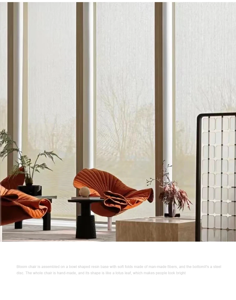 Bloom Easy Chair Designer Lotus Leaf Chair Italian Living Room Light Luxury Creative Single Person Rotating Sofa Chair
Bloom Easy Chair Designer Lotus Leaf Chair Italian Living Room Light Luxury Creative Single Person Rotating Sofa Chair