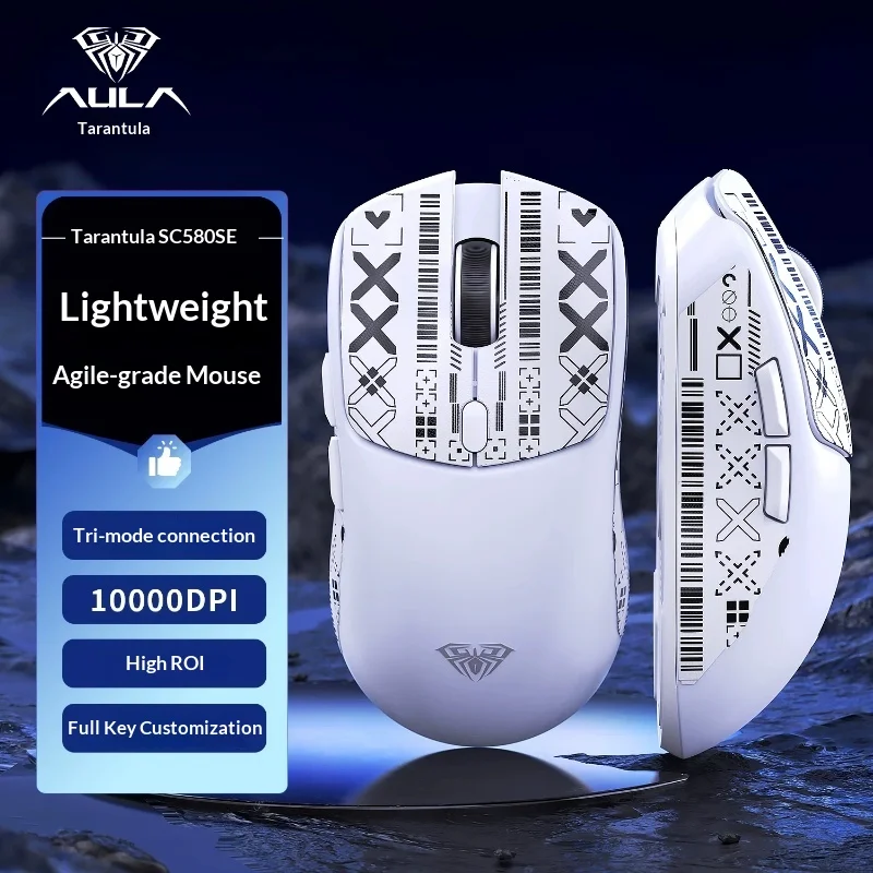 Aulas Sc580se Wireless Bluetooth Tri-Mode Mouse, Lightweight Ergonomic Gaming Mouse Wired Usb For Laptop Computer
Aulas Sc580se Wireless Bluetooth Tri-Mode Mouse, Lightweight Ergonomic Gaming Mouse Wired Usb For Laptop Computer