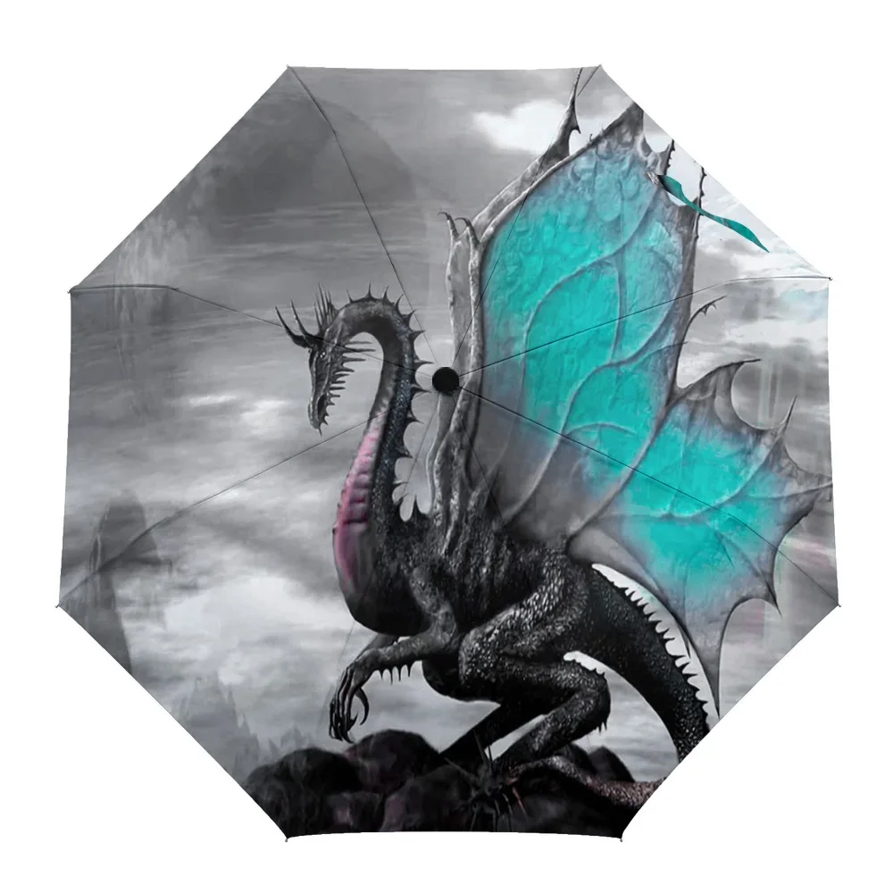 Magic Western Dragon Retro Print Women Men Rain Umbrella Three Folding Girl Durable Portable Manual Umbrellas Gift Parasol
Magic Western Dragon Retro Print Women Men Rain Umbrella Three Folding Girl Durable Portable Manual Umbrellas Gift Parasol