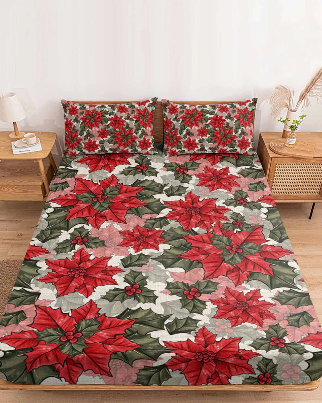 Plants Flowers Beige Linen Background Polyester Fitted Sheet Mattress Cover Four Corners Elastic Band Bed Sheet Pilllowcase
Plants Flowers Beige Linen Background Polyester Fitted Sheet Mattress Cover Four Corners Elastic Band Bed Sheet Pilllowcase