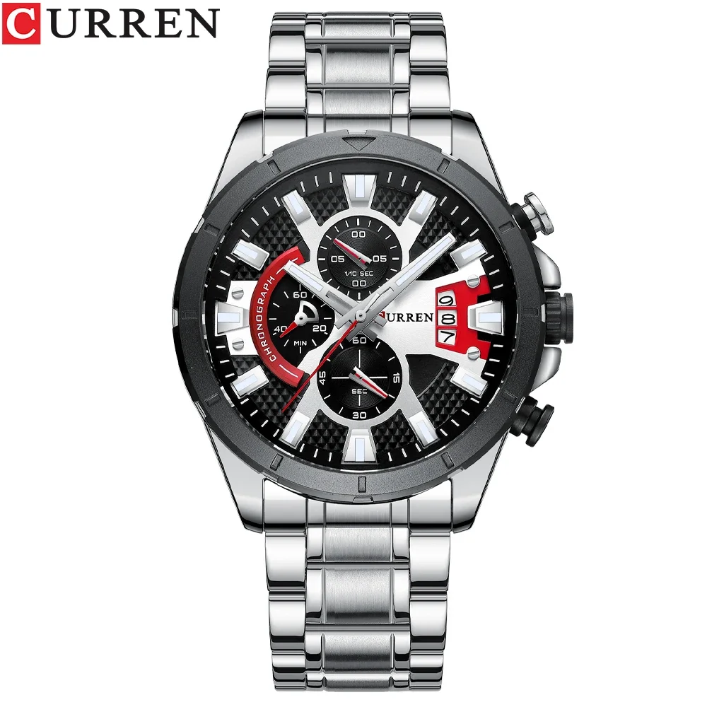 CURREN 8401 часы мужские лучший бренд класса люкс повседневные стальные кварцевые деловые часы мужские спортивные водонепроницаемые хронограф с датой Reloj Hombre
CURREN 8401 часы мужские лучший бренд класса люкс повседневные стальные кварцевые деловые часы мужские спортивные водонепроницаемые хронограф с датой Reloj Hombre