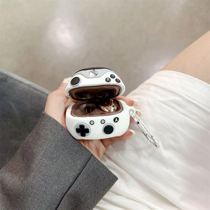 3D Bluetooth Earphone Case For Samsung Galaxy Buds Live Silicone Game console handle Charging Box Cover For Samsung Buds Pro 2
3D Bluetooth Earphone Case For Samsung Galaxy Buds Live Silicone Game console handle Charging Box Cover For Samsung Buds Pro 2