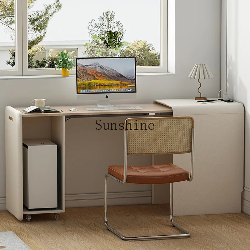 Solid wood invisible folding desk cabinet integrated small apartment single storage learning rack
Solid wood invisible folding desk cabinet integrated small apartment single storage learning rack