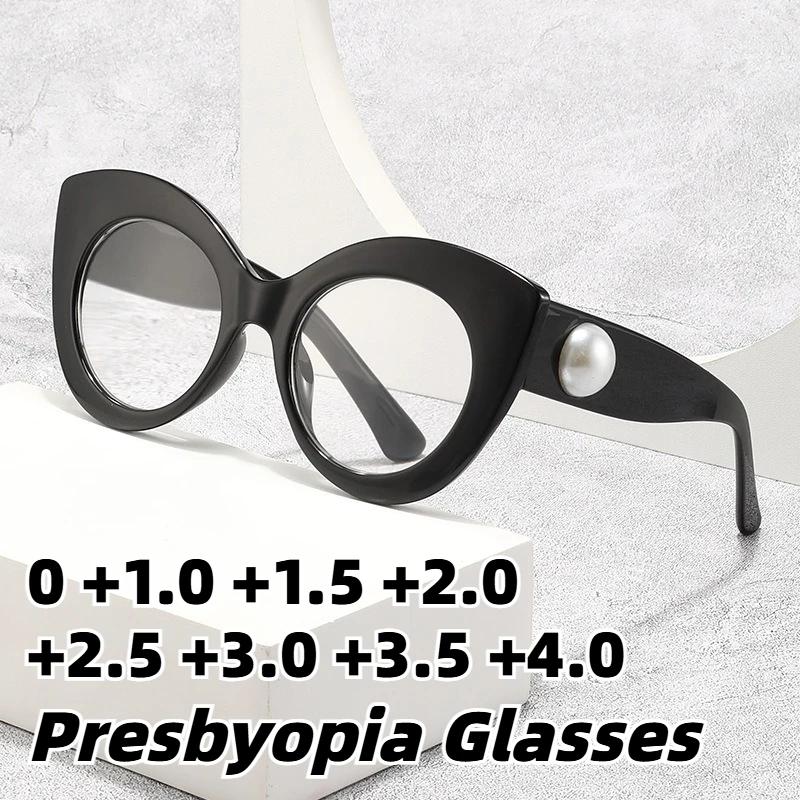 Fashionable New Handmade Diamond Pearl Style Large Frame Anti Blue Light Presbyopia Glasses High Definition Reading Eyewear
Fashionable New Handmade Diamond Pearl Style Large Frame Anti Blue Light Presbyopia Glasses High Definition Reading Eyewear