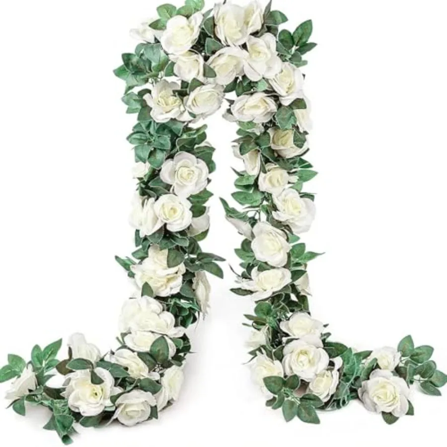 10PCS Fake Rose Garland, 7.5Ft Artificial Vines Flowers Hanging Rose Vine forfor Table Wedding Backdrop Arch Wall Party Mantle
10PCS Fake Rose Garland, 7.5Ft Artificial Vines Flowers Hanging Rose Vine forfor Table Wedding Backdrop Arch Wall Party Mantle