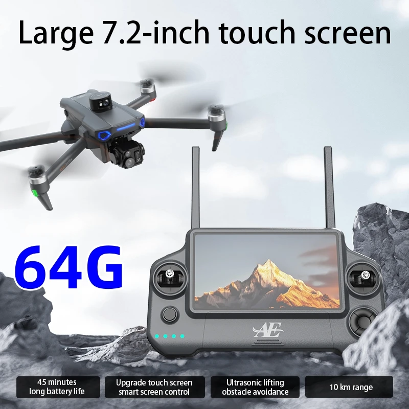 AE30 GPS Drone With 8K HD Camera 3-axis Gimbal Brushless Laser Obstacle With Airdrop FPV RC Dron
AE30 GPS Drone With 8K HD Camera 3-axis Gimbal Brushless Laser Obstacle With Airdrop FPV RC Dron