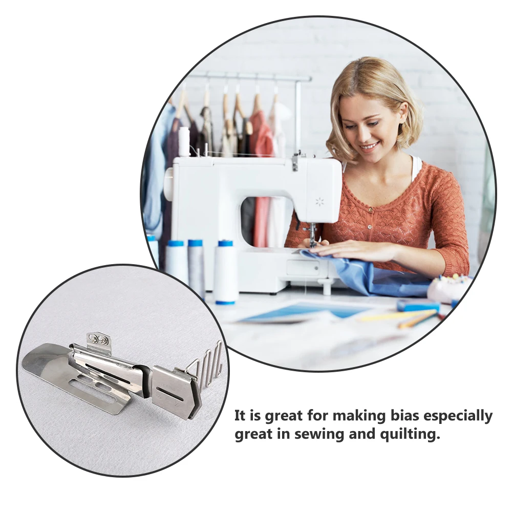 Double Fold Binder Attachment Stainless Steel Sewing Machine Binding Binder Foot For Hemming Edging Seam Finishing Craft Sewing
Double Fold Binder Attachment Stainless Steel Sewing Machine Binding Binder Foot For Hemming Edging Seam Finishing Craft Sewing