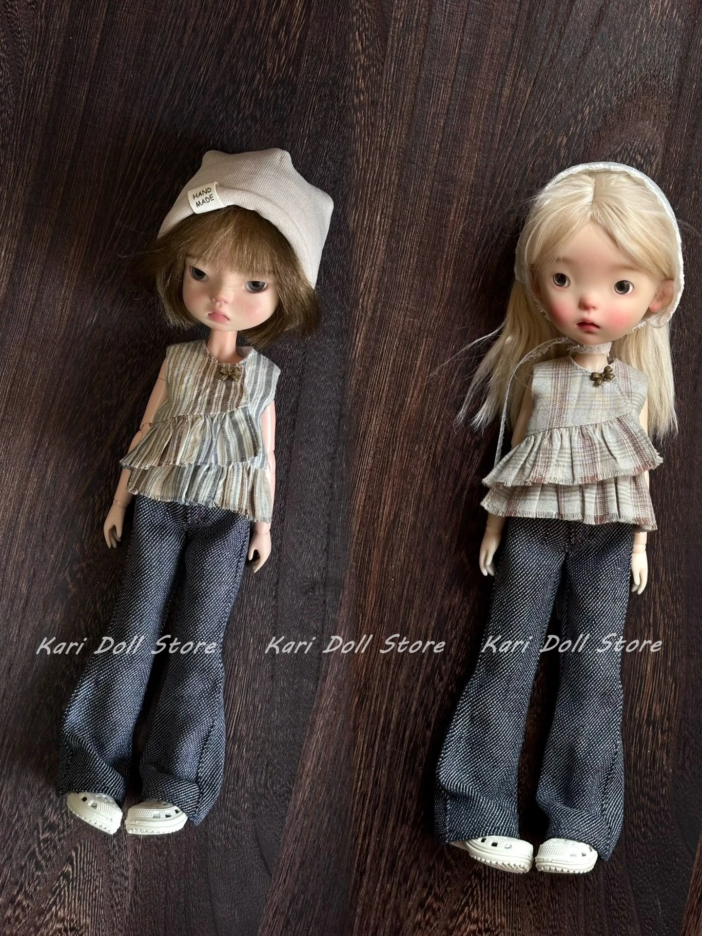 Kari Doll Clothes and skirts for Landazz Landoudou Doll Ruffled top and micro-flare jeans
Kari Doll Clothes and skirts for Landazz Landoudou Doll Ruffled top and micro-flare jeans
