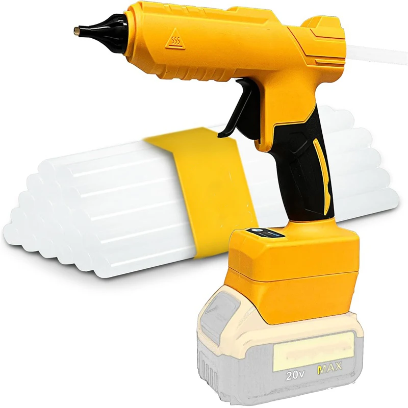 for Dewalt 20V Battery 100W Cordless Glue Gun Fast Heating Mini Glue Gun for Crafting DIY Craft Projects, Home Quick Repairs
for Dewalt 20V Battery 100W Cordless Glue Gun Fast Heating Mini Glue Gun for Crafting DIY Craft Projects, Home Quick Repairs