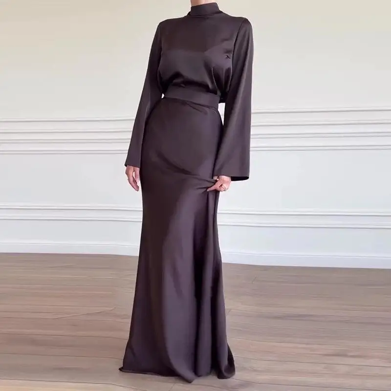 Elegant Simple Long Sleeve round Neck Waist-Cinching Women's Fashion Set Autumn 2025 Cross-Border Clothing Student Uniform
Elegant Simple Long Sleeve round Neck Waist-Cinching Women's Fashion Set Autumn 2025 Cross-Border Clothing Student Uniform