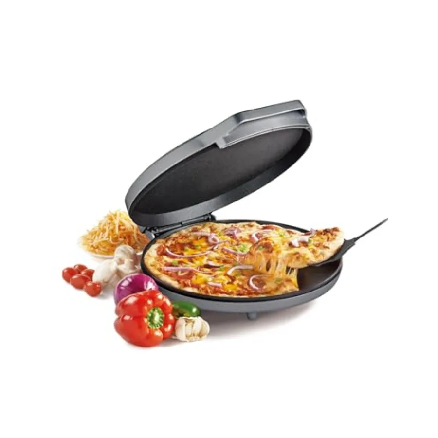 Электрическая сковорода-гриль Pizza Maker Plus 12 с антипригарным покрытием для пиццы, кесадильи, тортильи, начос и многого другого.
Электрическая сковорода-гриль Pizza Maker Plus 12 с антипригарным покрытием для пиццы, кесадильи, тортильи, начос и многого другого.
