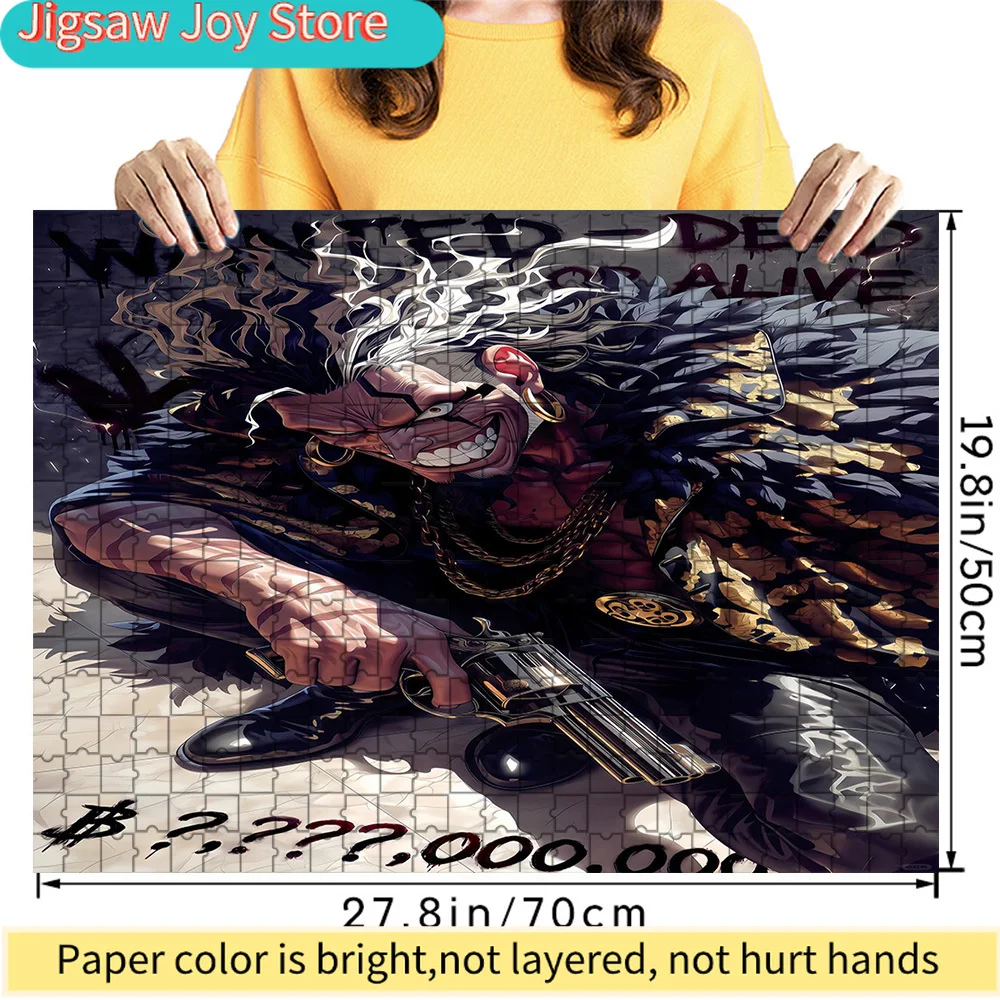 One Piece Wanted Poster Style Paper Jigsaw Puzzle with Cool Anime Pirate Character Holding Revolver, High Definition Print Paper
One Piece Wanted Poster Style Paper Jigsaw Puzzle with Cool Anime Pirate Character Holding Revolver, High Definition Print Paper