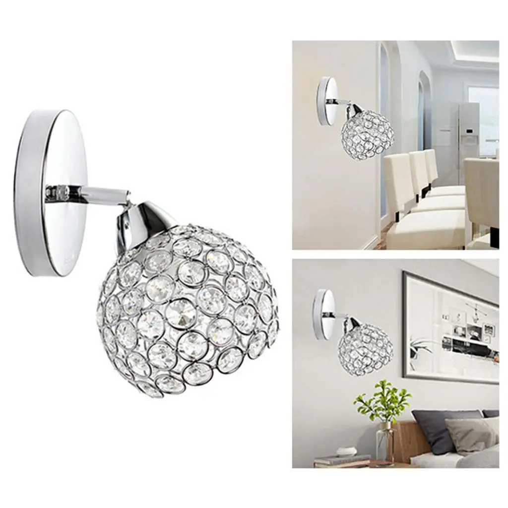 Decorative Crystal Glass Wall Light Bedside Aisle E27 Lamp Sconce Decor Silver Type 2
Decorative Crystal Glass Wall Light Bedside Aisle E27 Lamp Sconce Decor Silver Type 2