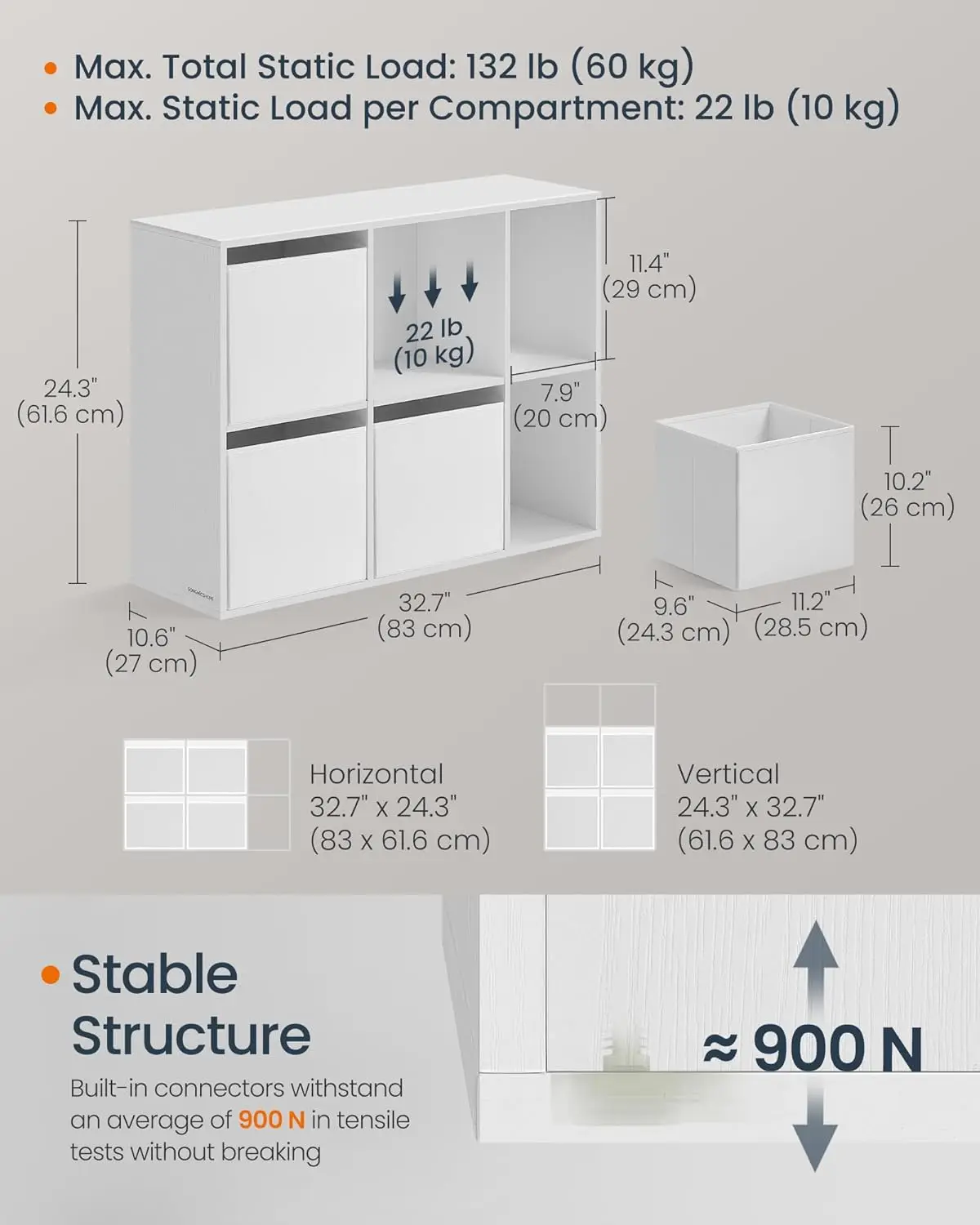 Songmics Home Superfast Toolless Assembly, Bookshelf, Cube Storage Organizer, Shelving Unit, 6 Compartments, 4 Fabric Drawers,
Songmics Home Superfast Toolless Assembly, Bookshelf, Cube Storage Organizer, Shelving Unit, 6 Compartments, 4 Fabric Drawers,