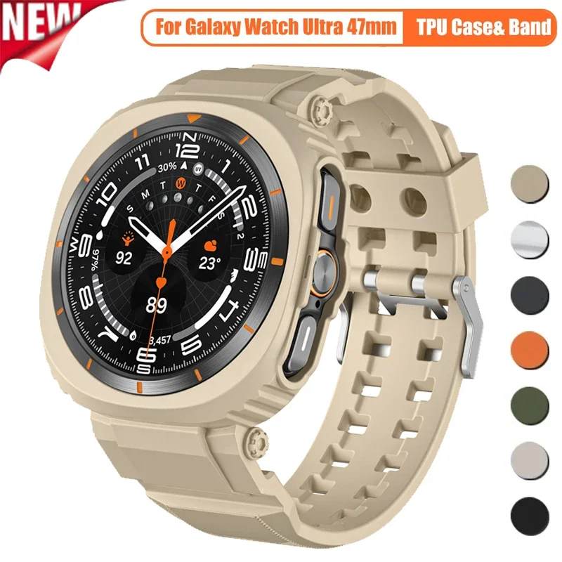 Чехол из ТПУ + ремешок для Samsung Galaxy Watch 7 Ultra, 47 мм, силиконовый браслет для Galaxy Watch 7 Ultra, ремешок для часов, аксессуар-бампер
Чехол из ТПУ + ремешок для Samsung Galaxy Watch 7 Ultra, 47 мм, силиконовый браслет для Galaxy Watch 7 Ultra, ремешок для часов, аксессуар-бампер